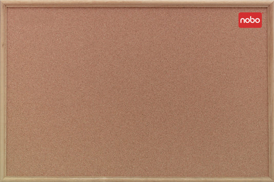 Nobo Classic Cork Noticeboard Oak Wood Frame 1200x900mm 37639004
