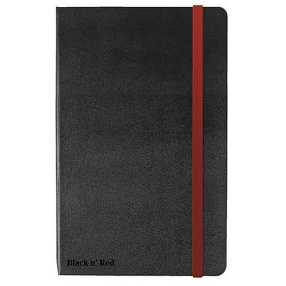 Black By Black n Red Casebound Notebook 90gsm Ruled and Numbered 144pp A5 Ref 400033673 - UK BUSINESS SUPPLIES