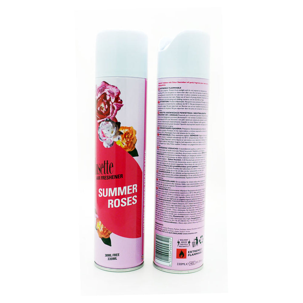 Insette Summer Rose Air Freshener 300ml - UK BUSINESS SUPPLIES