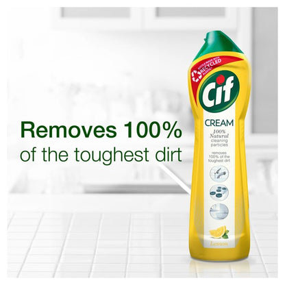 Cif Cream Cleaner Lemon 500ml - UK BUSINESS SUPPLIES