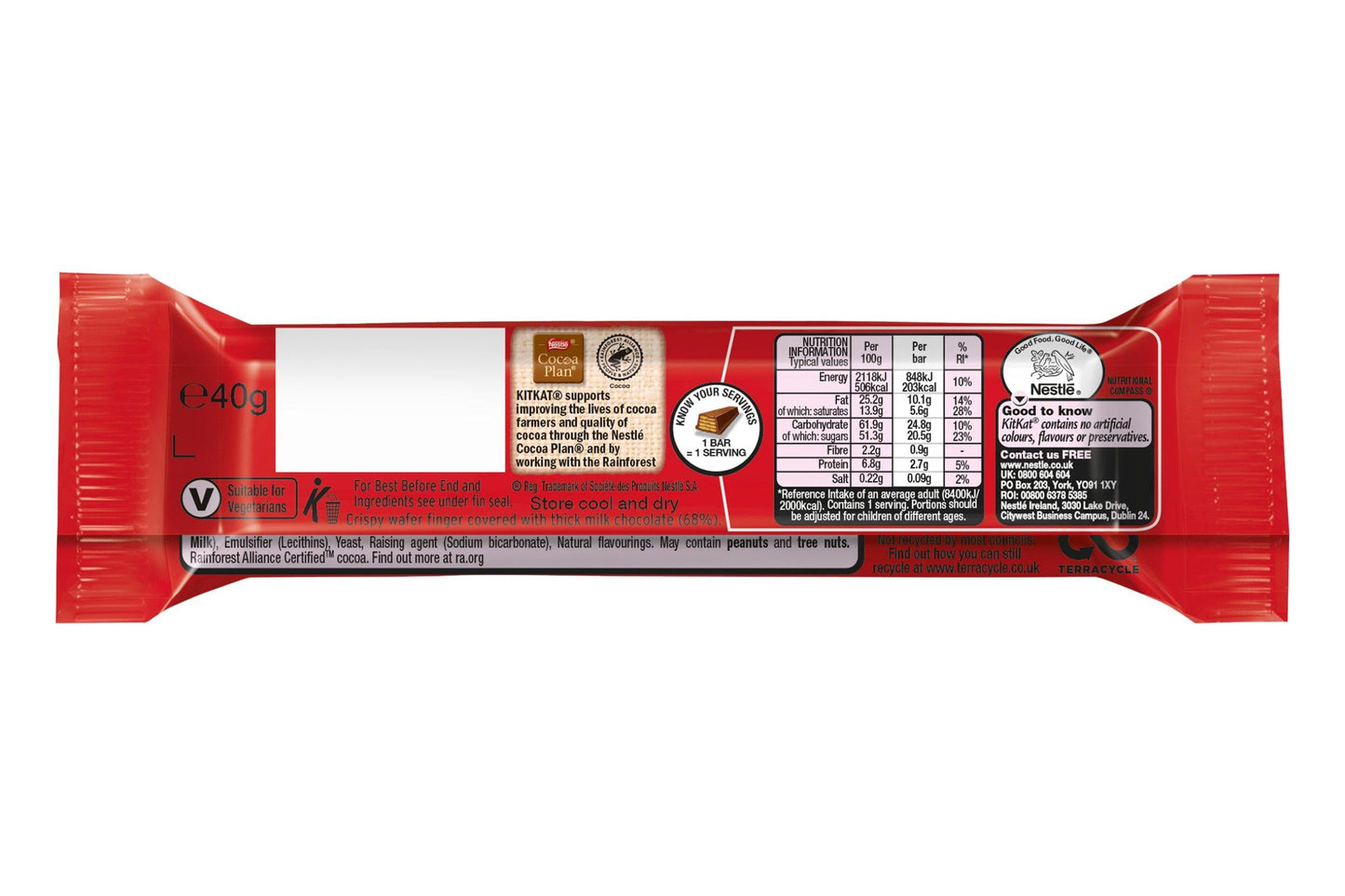 Kit Kat CHUNKY Milk Chocolate Bar 40g (Box of 24)