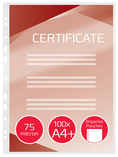 GBC Laminating Pouch A4 2x75 Micron Gloss (Pack 100) 41664E
