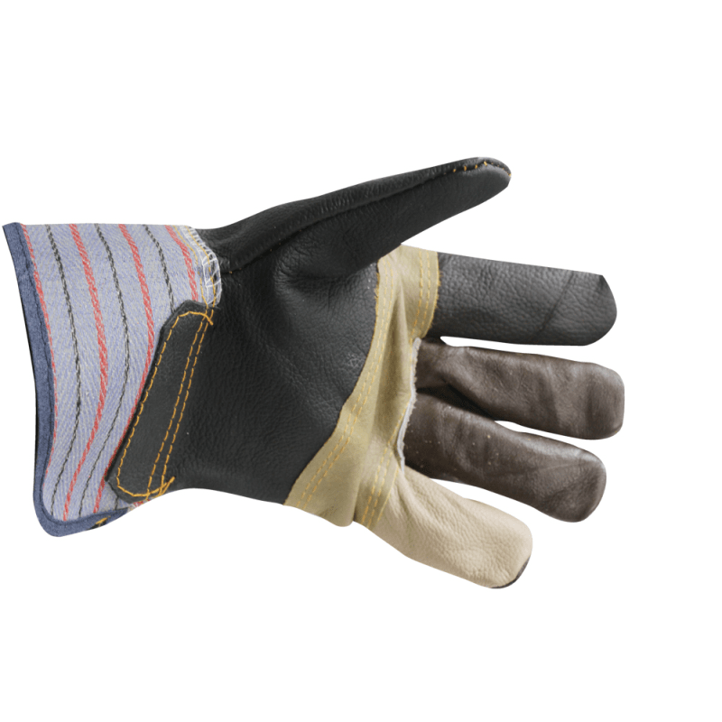 Kingfisher Men's Heavy Duty Leather Palm Rigger Gloves - Multi-Colour - 2 Pair
