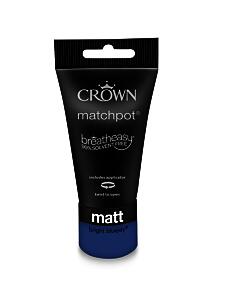 Crown Paints Matt Bright Bluejay 40Ml