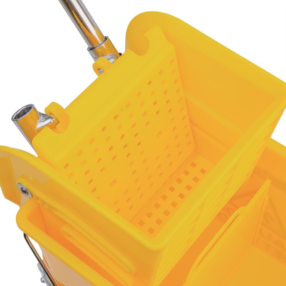 Yellow Colour Coded Mop Bucket With Wringer 17 Litre