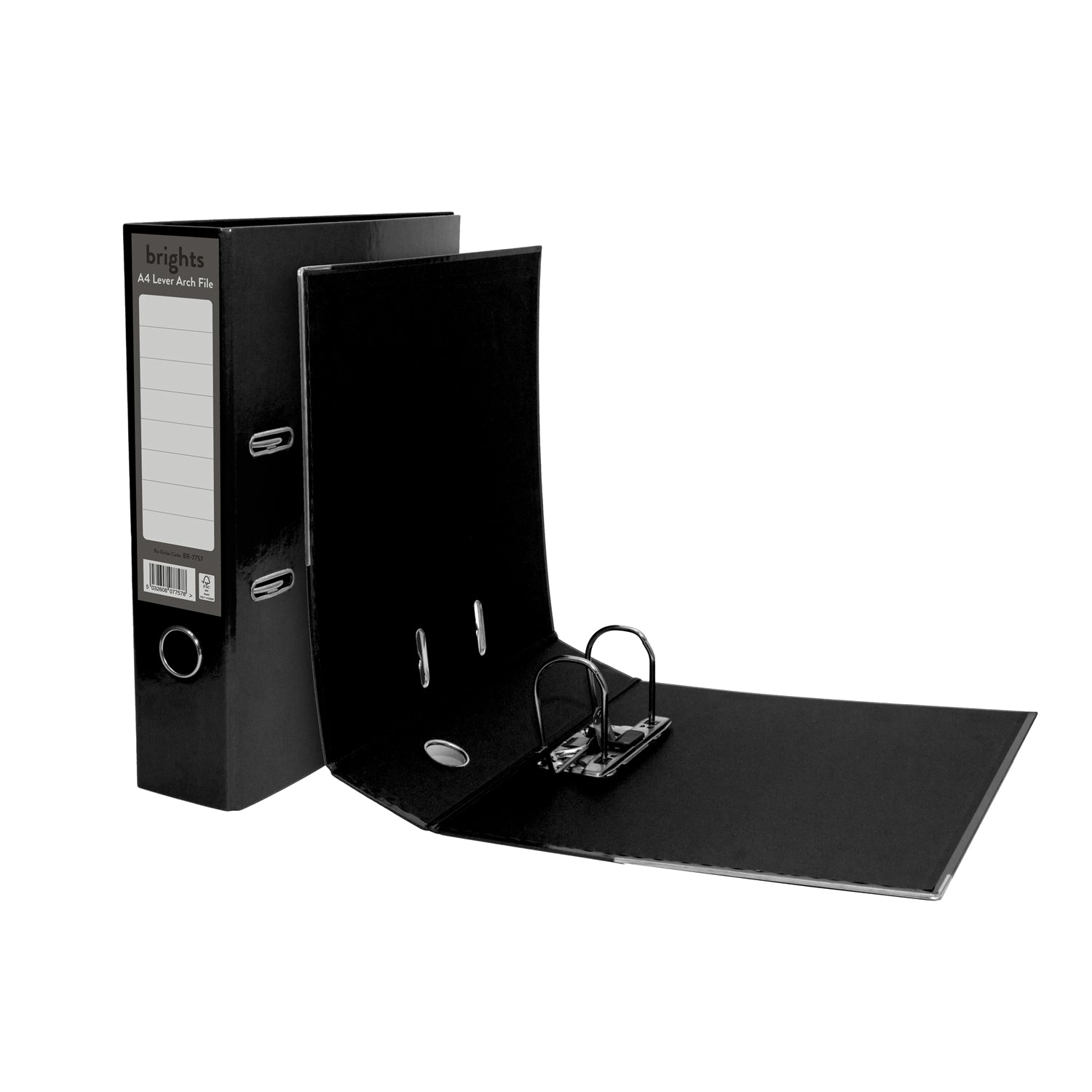 Pukka Pads A4 Black Brights Lever Arch File, BR-7757 {10 Pack} - UK BUSINESS SUPPLIES