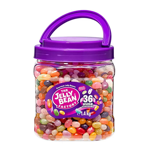 The Jelly Bean Factory Bean Tub | Gluten Free | 36 Flavour Mixed | 1 x 1.4kg Tub