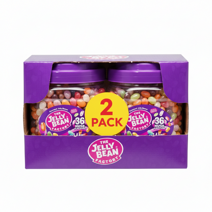 The Jelly Bean Factory Bean Tub | Gluten Free | 36 Flavour Mixed | 1 x 1.4kg Tub