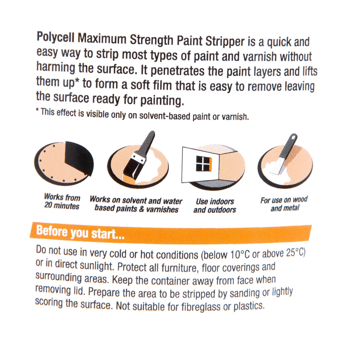 Polycell Maximum Strength Paint & Varnish Stripper 1 litre