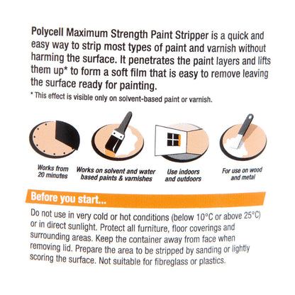 Polycell Maximum Strength Paint & Varnish Stripper 1 litre