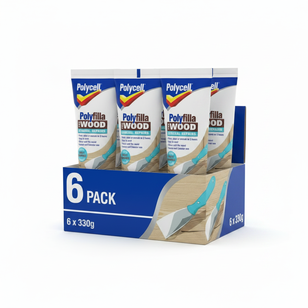 Polycell General Repair Wood Filler | Light | 1 x 330ml