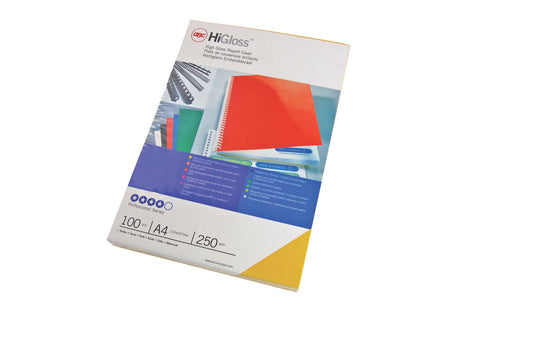 GBC HiGloss Binding Cover A4 250gsm (Pack 100) CE020071