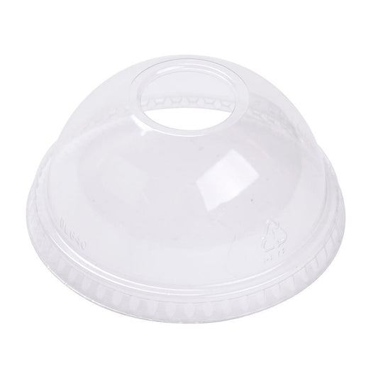 Belgravia Disposables 12oz Plastic Smoothie Lids Domed
