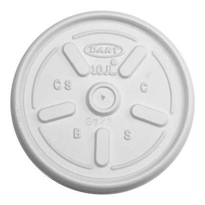 DART 10oz White Vented Lids 100's