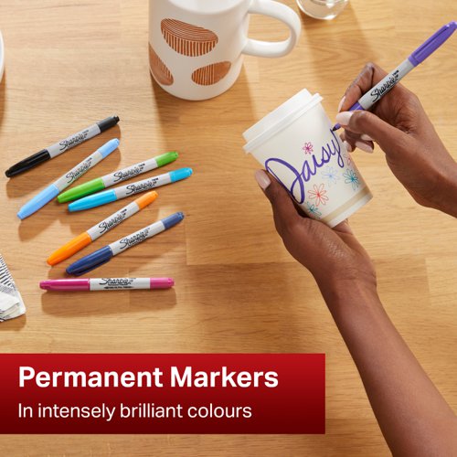 Sharpie Permanent Marker Twin Tip Assorted (Pack of 8) 2065409