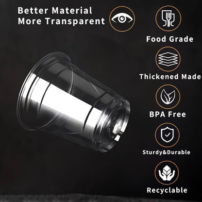 Belgravia Disposables 10oz Plastic Smoothie Cups 20's