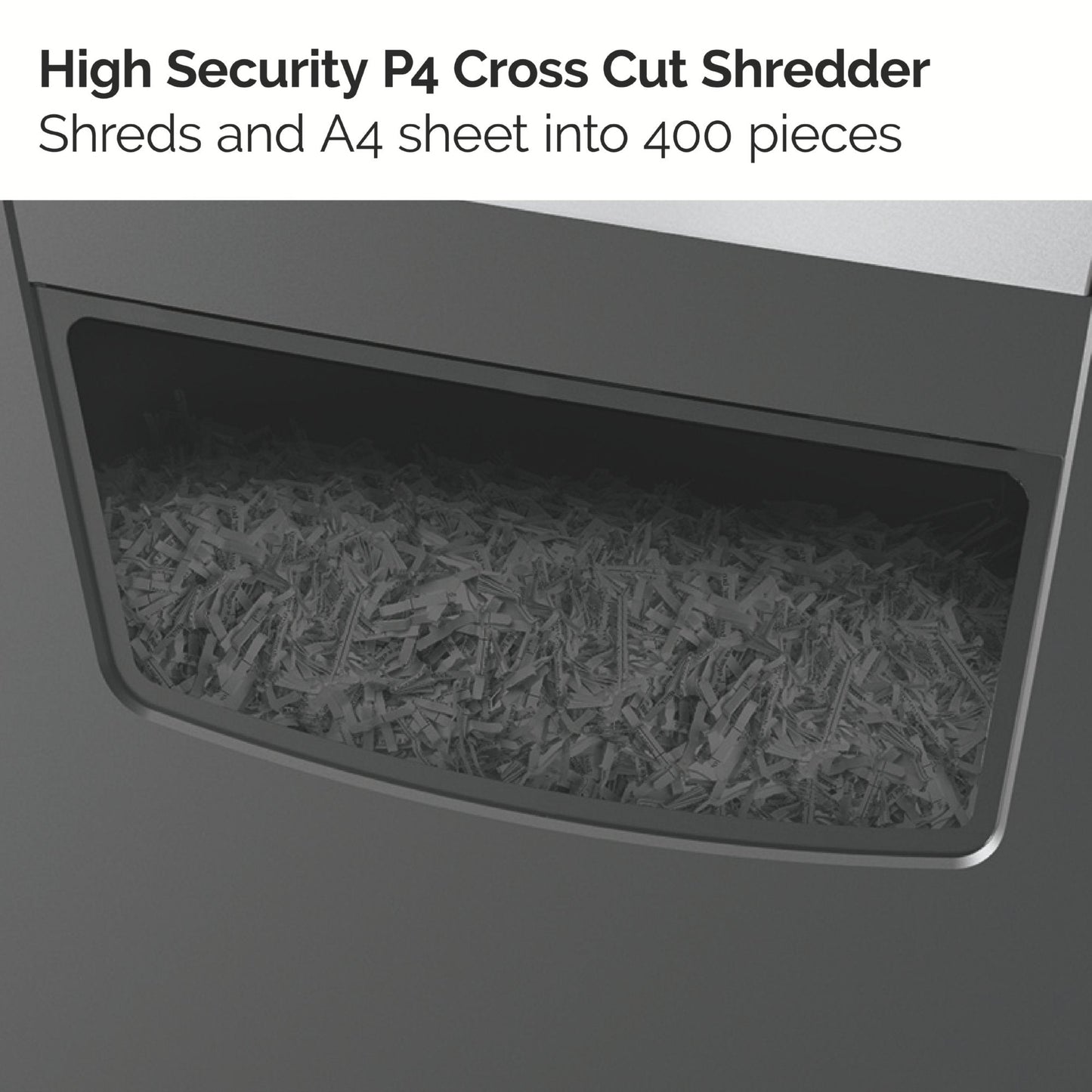 Rexel Momentum X410 Cross Cut Shredder 23 Litre 10 Sheet Black 2104571