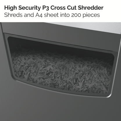 Rexel Momentum X312 Cross Cut Shredder 23 Litre 12 Sheet Black 2104572