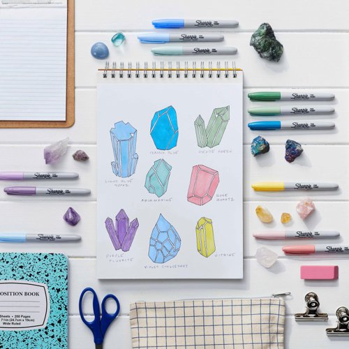Sharpie Permanent Marker Mystic Gems (Pack of 12) 2157681