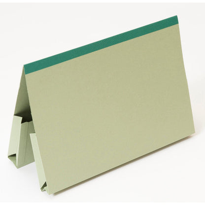 Guildhall Double Pocket Legal Wallet Manilla Foolscap 315gsm Green (Pack 25) - 218-GRNZ