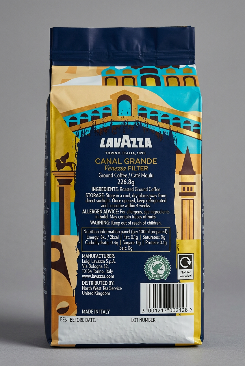 Lavazza Canal Grande Filter Coffee 226.8g {New}