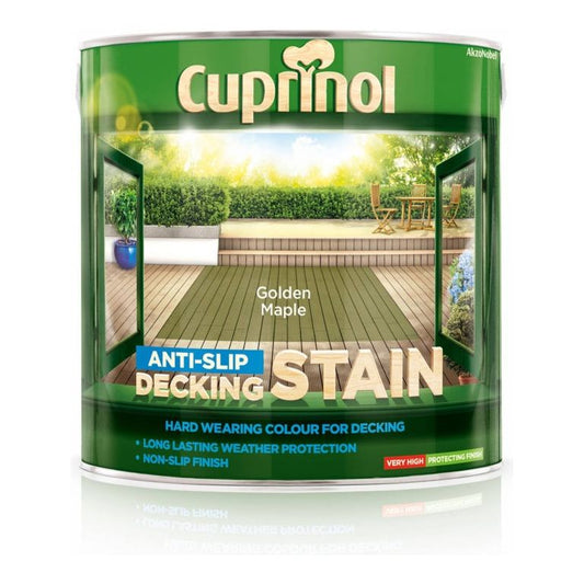 Cuprinol 2.5 Litres Anti Slip Decking Stain - Golden Maple