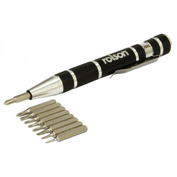 Rolson 9in1 Precision Screwdriver Bit Set