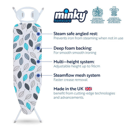 Minky 97X33Cm Drawstring Ironing Board Cover.