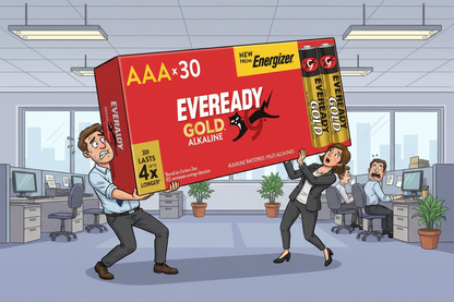 Eveready AAA Alkaline Gold | 4 x Extra Life | 30 Pack