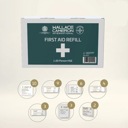 2Work Eco-Friendly 20 Person HSE First Aid Kit Refill 2W10245