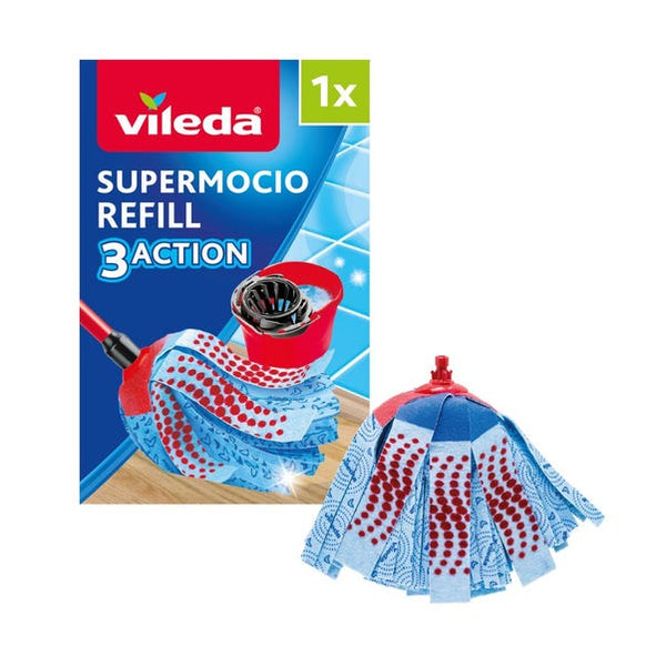 Vileda SuperMocio 3Action SINGLE Refill – easy deep-cleaning