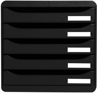 Exacompta Big Box Plus 5 Drawer Set Black 309714D