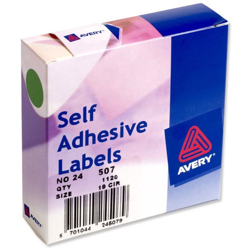 Avery Dispenser for 19mm Diameter Labels / Green / 24-507 / 1120 Labels