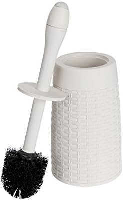 Addis Rattan Closed Cream Toilet Brush Set