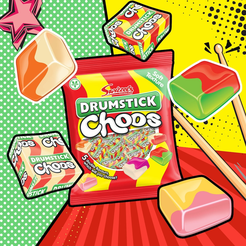 Swizzels Refreshers Choos 150g | Multi Pack Bundle 6 x 150g Packets | Retro refresher Choos