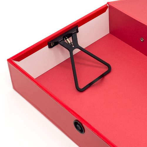 5 Star Box File Foolscap Red (Pack of 5) 332845