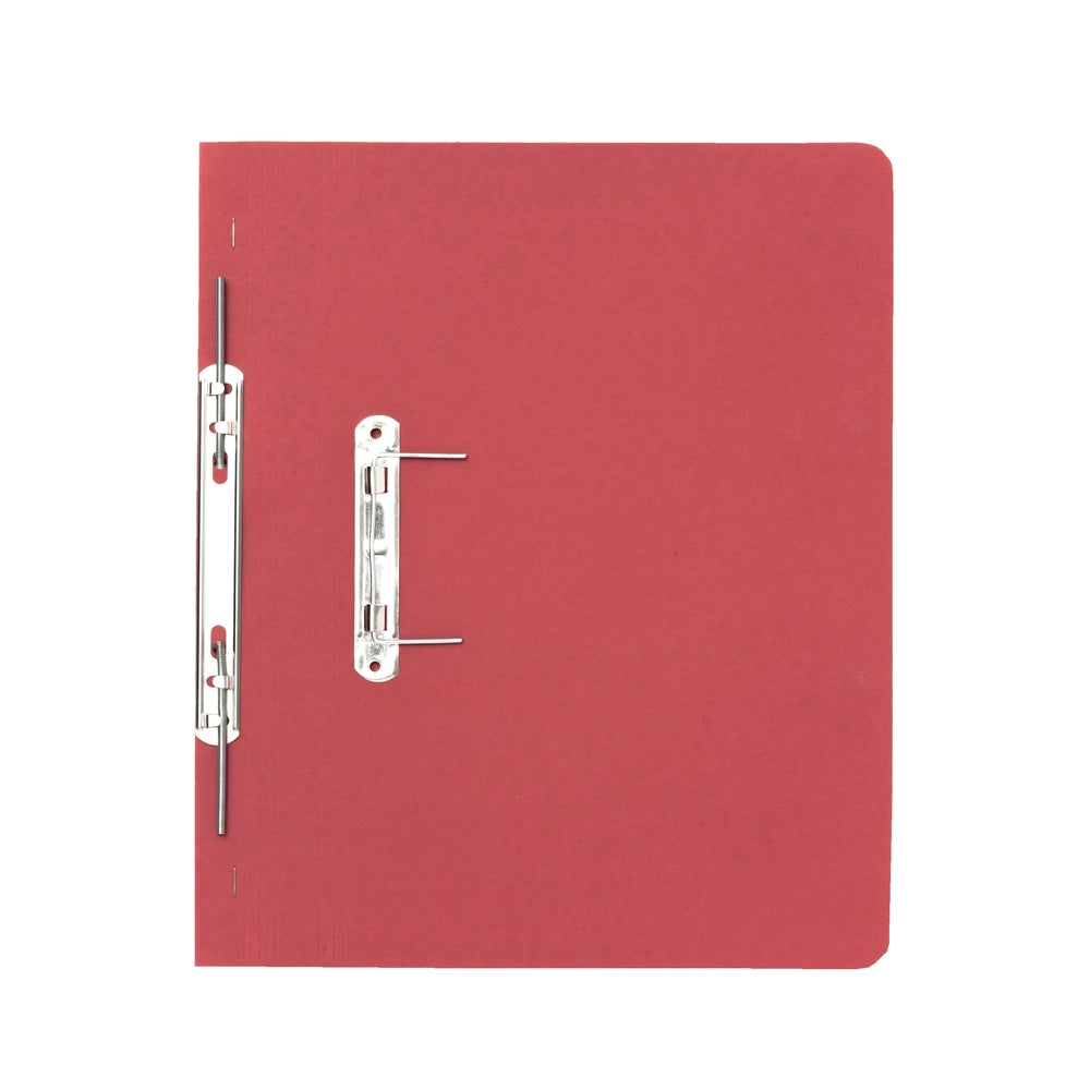 Guildhall Spring Transfer File Manilla Foolscap 315gsm Red (Pack 50) - 348-REDZ