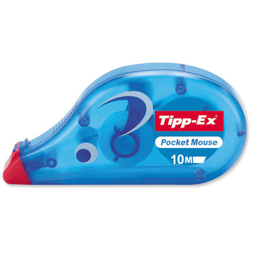 Tipp-Ex Pocket Mouse Correction Tape Roller Disposable 4.2mmx9m Pack 10 Code 820789