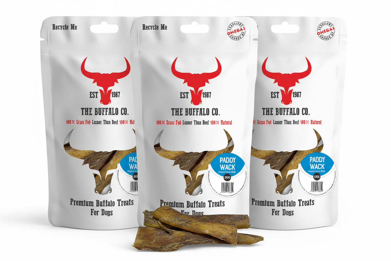 The Buffalo Co Paddywack | 100% Natural Grass-Fed Dog Treats | 1 x 100g