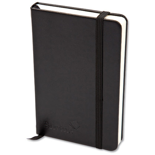 Silvine Executive SoftFeel A5 Notebook Black Code 197BK