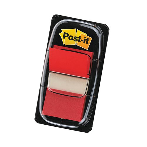 Post-it Index Tab 25mm Red With Dispenser 680-1