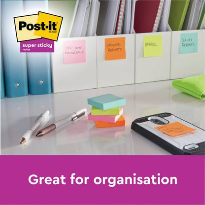 Post-it Super Sticky ZNotes Canary Yellow Cabinet 76x76mm (24 Pack) 7100236629