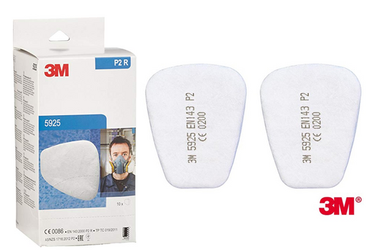 3M 5925 P2R Particulate Filter {1- Pair} in White Genuine & BOXED - UK BUSINESS SUPPLIES