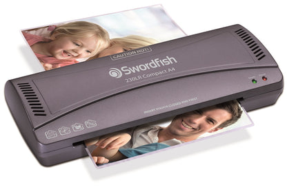 Swordfish 230LR Compact A4 Laminator Silver - 40188