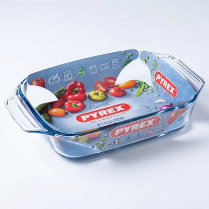 Pyrex Optimum Glass Rectangular Roaster 27cm x 17cm.