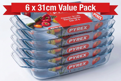 Pyrex Optimum Glass Rectangular Roaster 27cm x 17cm.