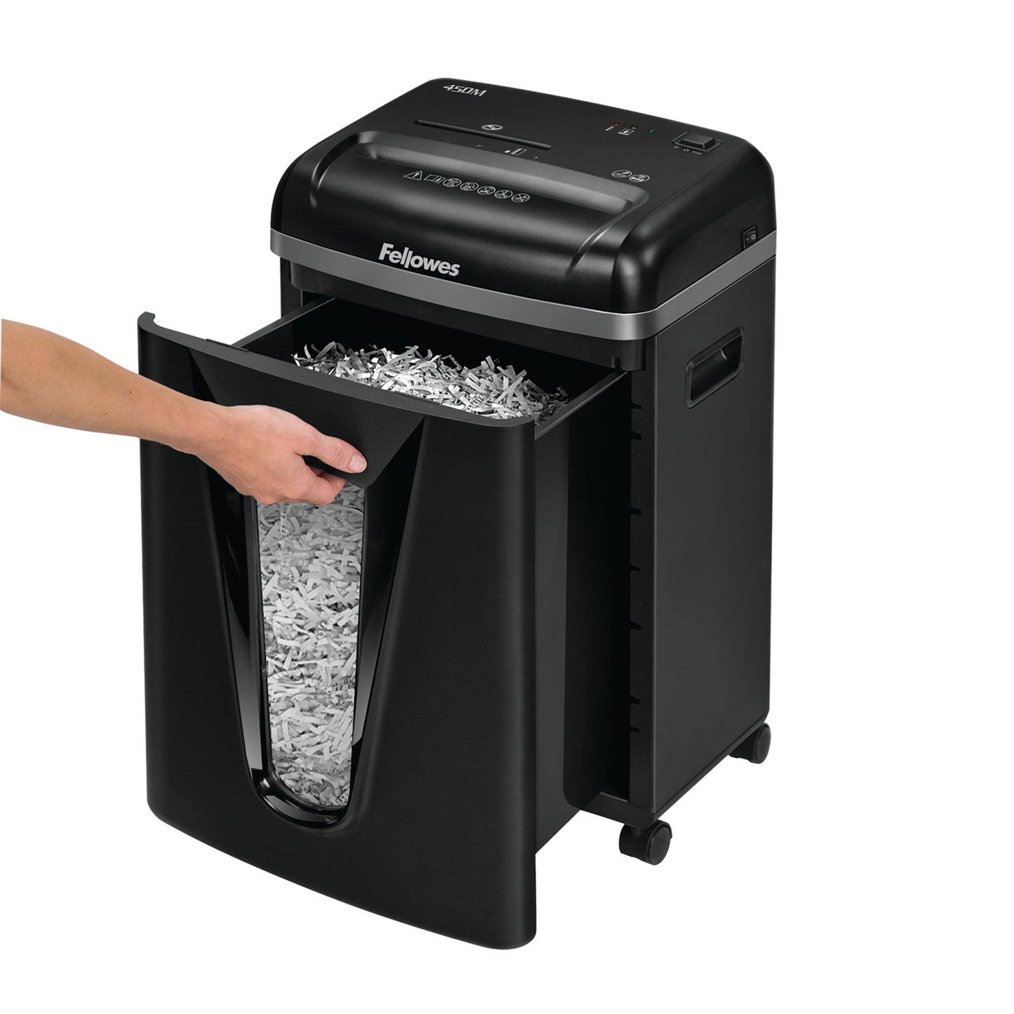 Fellowes Powershred 450M Micro Cut Shredder 22 Litre 9 Sheet Black 4074201
