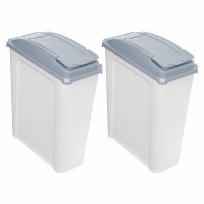 Wham Storage Cool Grey Container & Lid 25 Litre