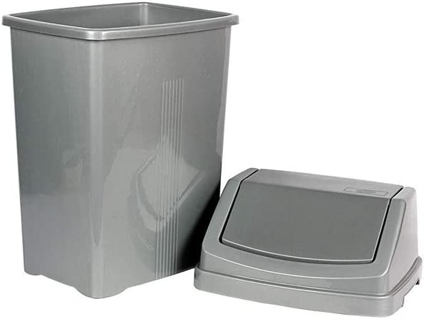 Wham Casa 25 Litre Swing Bin Silver/Grey - UK BUSINESS SUPPLIES