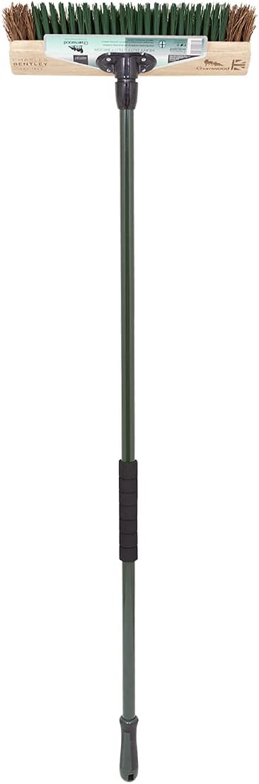 Charles Bentley Charnwood 16" Utility Broom with Scraper for Garden & Outdoor Maintenance Premium Brushware